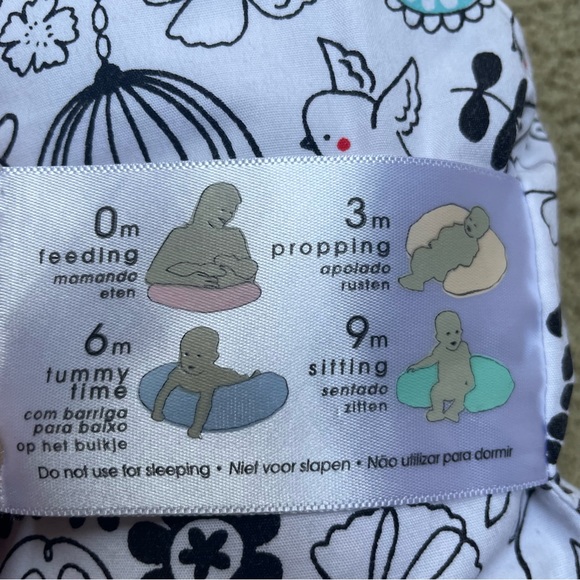 Boppy Other Boppy Nursing Pillow Bird Cage Black White Sketch